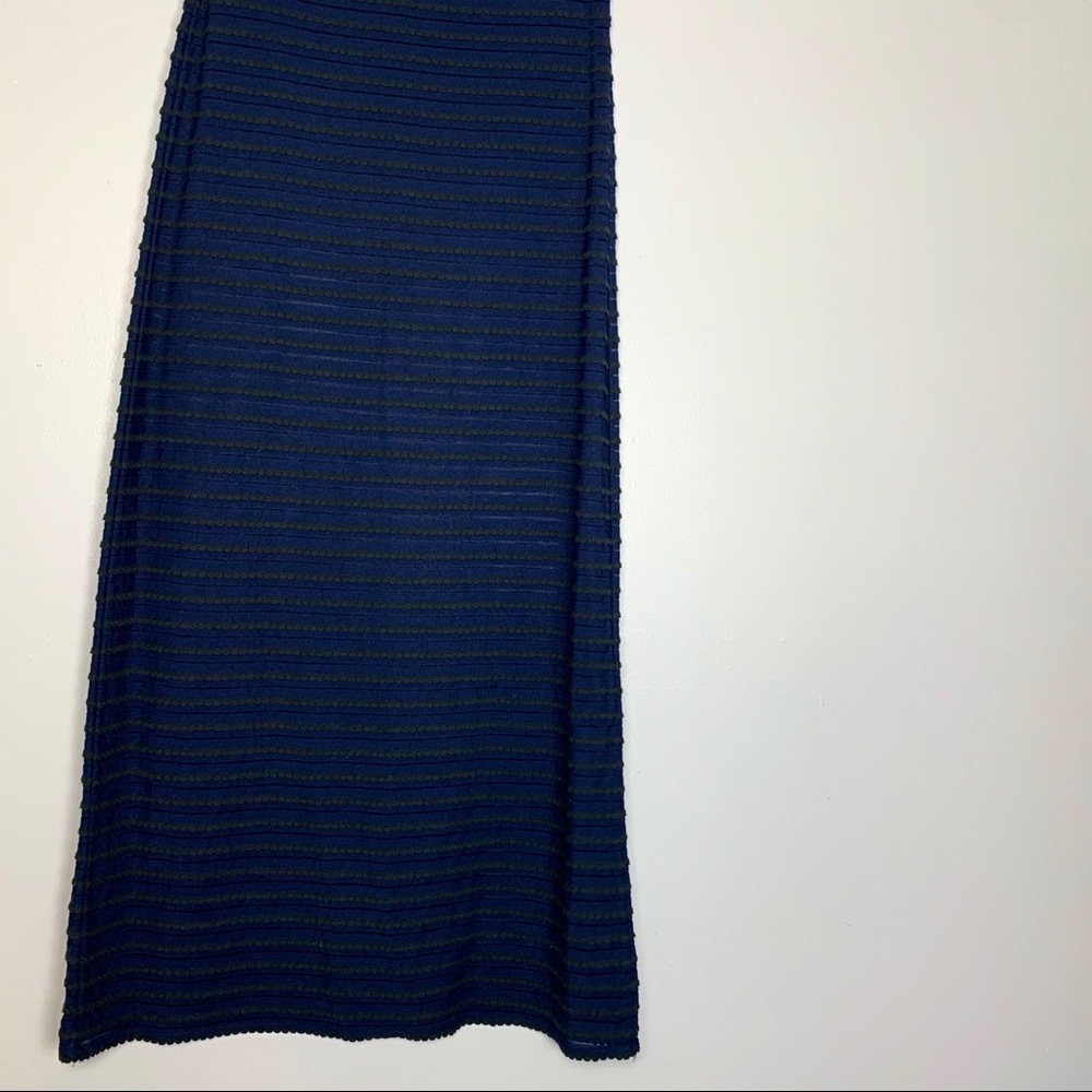 Sophie Max Blue, Black and Sheer Skirt